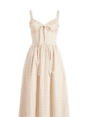 Hill House - Neutral Cream patterned Sundress